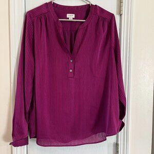 J Crew Popover Blouse